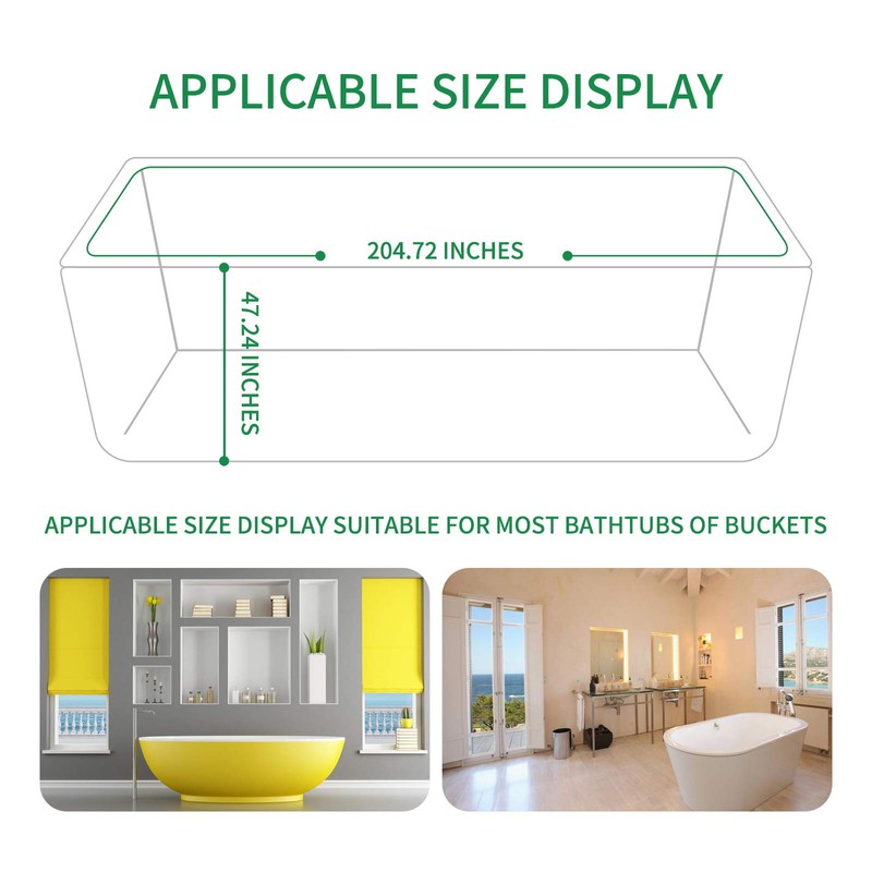 YULONG Lab 15 Pack Disposable Bathtub Cover Liner, Ultra Large