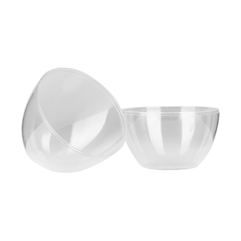 Ideen mit Herz Fillable Eggs for Standing, Plastic Eggs, Transparent,