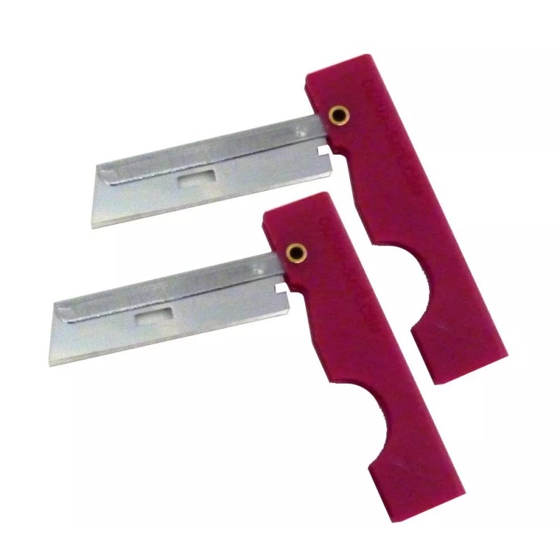 Derma-Safe Derma Safe Folding Razor Knife 10 pack Red for