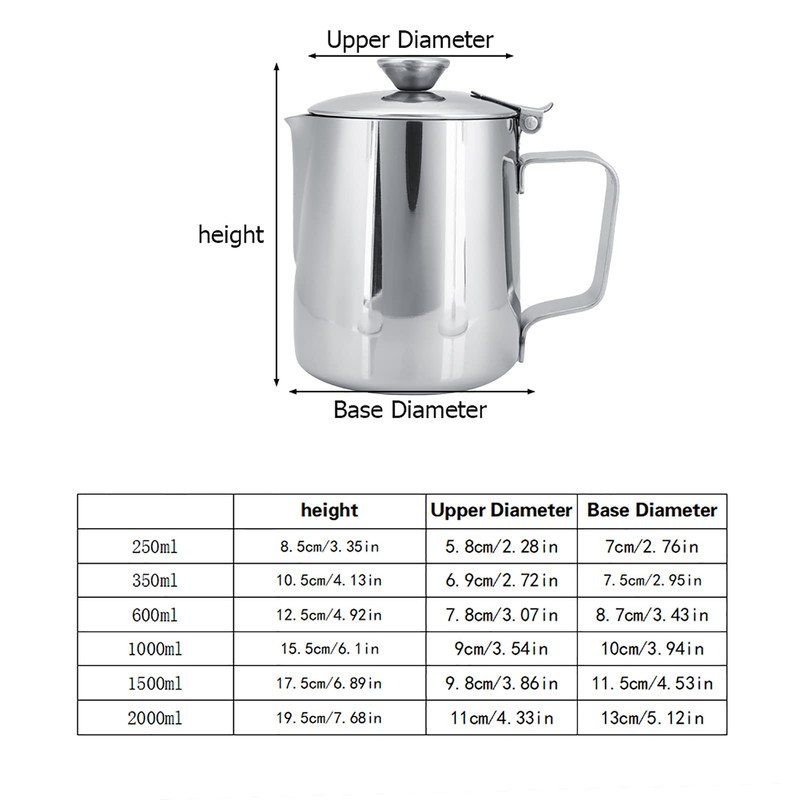 Creamer Dispenser, Stainless Steel Coffee Cup, Milk Frothing Jug, Jug