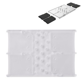 Flashwoife, 4 x SD Storage Memory Card Box, Credit Card Format Case, Transparent