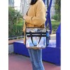 Harrington Marley Large Clear Tote Bag, Transparent Toiletry Shoulder Bag,