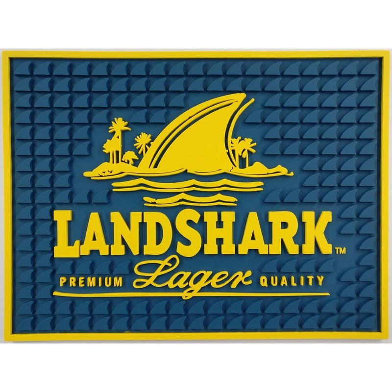 Landshark Bar Mat Professional Spill Mat Wait Station Drip Mat
