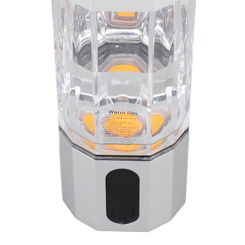 Hydrogen Water Bottle with Colorful Lights Platinum Titanium Electrode 2