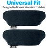 Universal Crutch Underarm Pad Covers - Luxurious Soft Fleece with