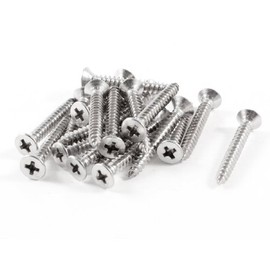30mmx4mm Thread Diameter Stainless Steel Crosshead Self Tapping Screw 20Pcs