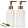 Natheeph 14OZ Ceramic Soap Dispenser Ceramic Soap Pump Dispenser Can