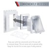 TayMac MR420CW 1-Gang Recessed Enclosure Extra Duty, 6-in-1 Nonmetallic Weatherproof