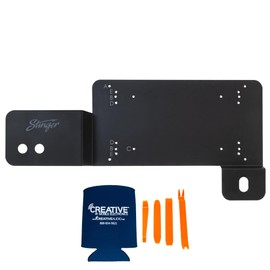 Stinger BRCOAMPBRKTD Amp Bracket - Driver Side with STXKBR8 Underseat Amplifier 8-Gauge Wiring Kit Compatible with Bronco