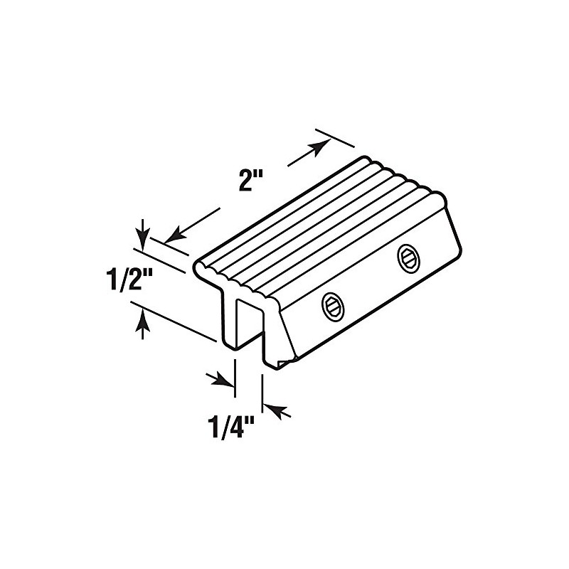 Prime-Line S 4035 Tamperproof Sliding Door Channel Lock, 2 In.,
