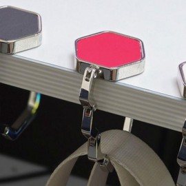 Foldable Bag Hook Holder for Tables & Offices Fixed Type 5ea