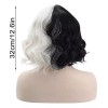 Generic Peluca Cosplay Bruja Negra Y Blanca Cruella