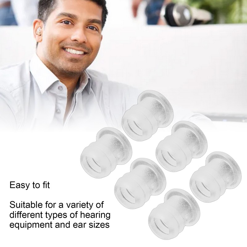 30pcs Earmold Locks Small Plastic Soft Transparent Earmold Tubing Locks