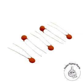 Unbranded Ceramic Disc Capacitor 180pF, PRS Style Treble Bleed Cap (5 pcs) - Orange