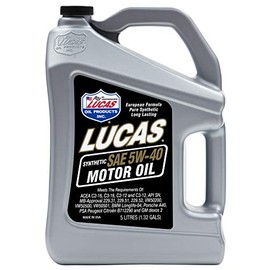 Lucas Oil Synthetic SAE 5W-40 European Motor Oil 5 Liters (Pack of 1