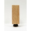 Lite Accents Lamp Finial-SOLID BEECH WOOD RECTANGLE BLOCK-W/Dual Thread Base-Antique
