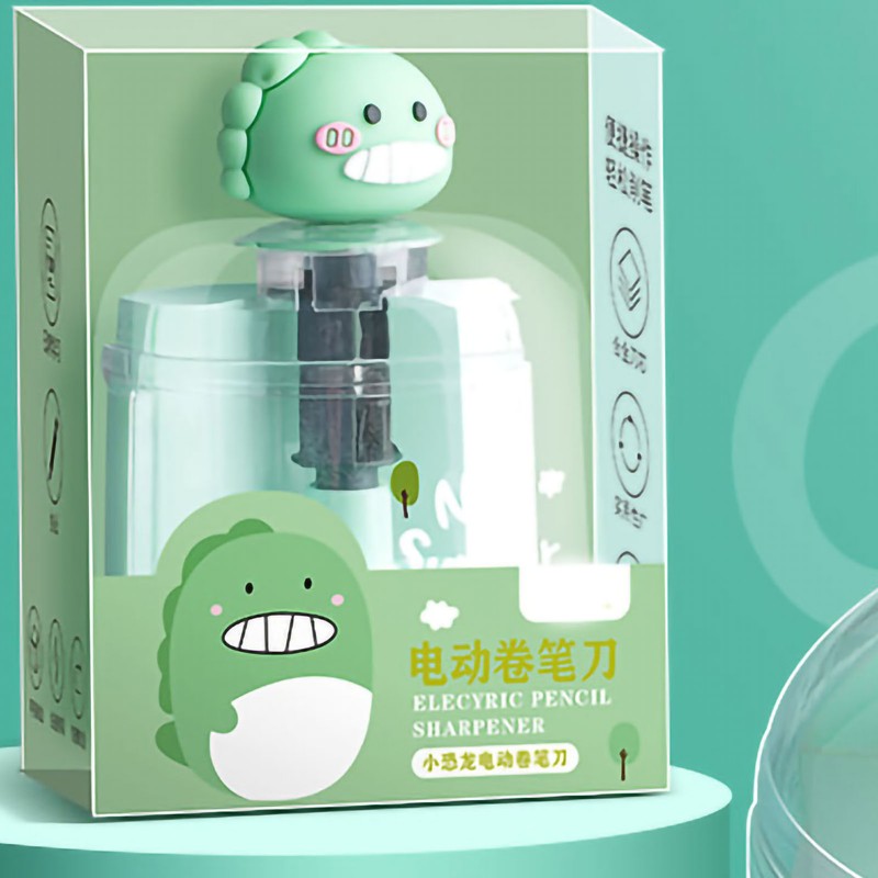 Electric Pencil Sharpener Full Automatic Cute Animal Style Nonslip Pads