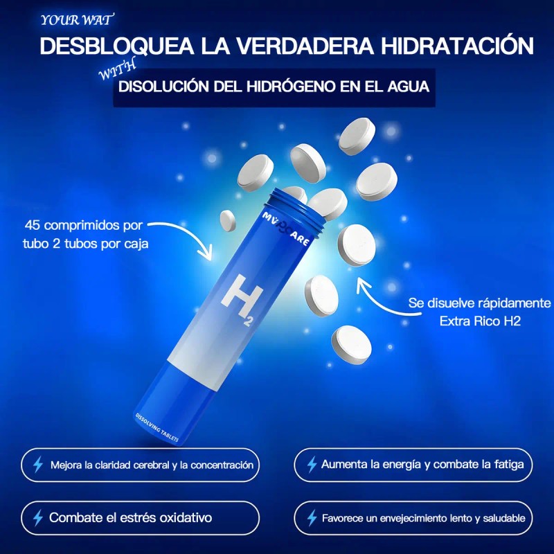 Suplemento Tabletas Mvpcare Tableta Agua Hidrógeno Ultra 90comprimidos