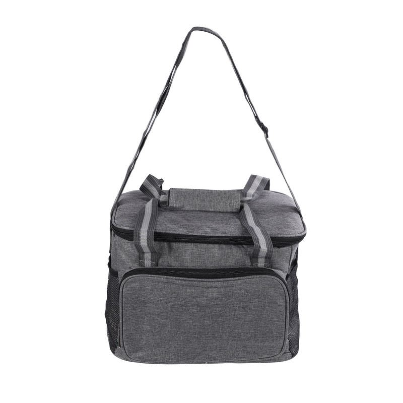 Insulated Lunch Bag Grey Oxford Cloth 15L High Capacity Insulated