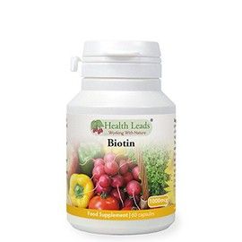Biotin (Vitamin B7) 1000mcg x 60 Capsules (Magnesium Stearate Free)
