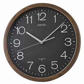Seiko Shigato Wall Clock, Black