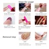 Pink Gradient Press on Nails Medium Oval Glue on Nails