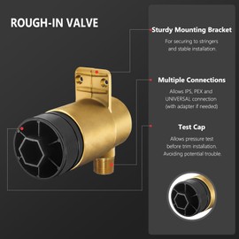 R50200 Replacement Body Spray Rough in Valve for DT, Brass Construction