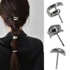Ncozwo Metal Ponytail Buckle Claw Clips for Women High Ponytail