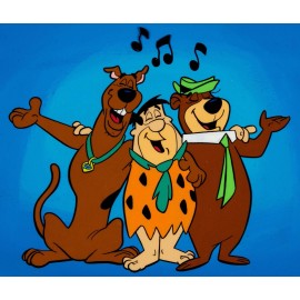 Scooby Doo Fred Flintstone Yogi Bear Cartoons   5x7 Print