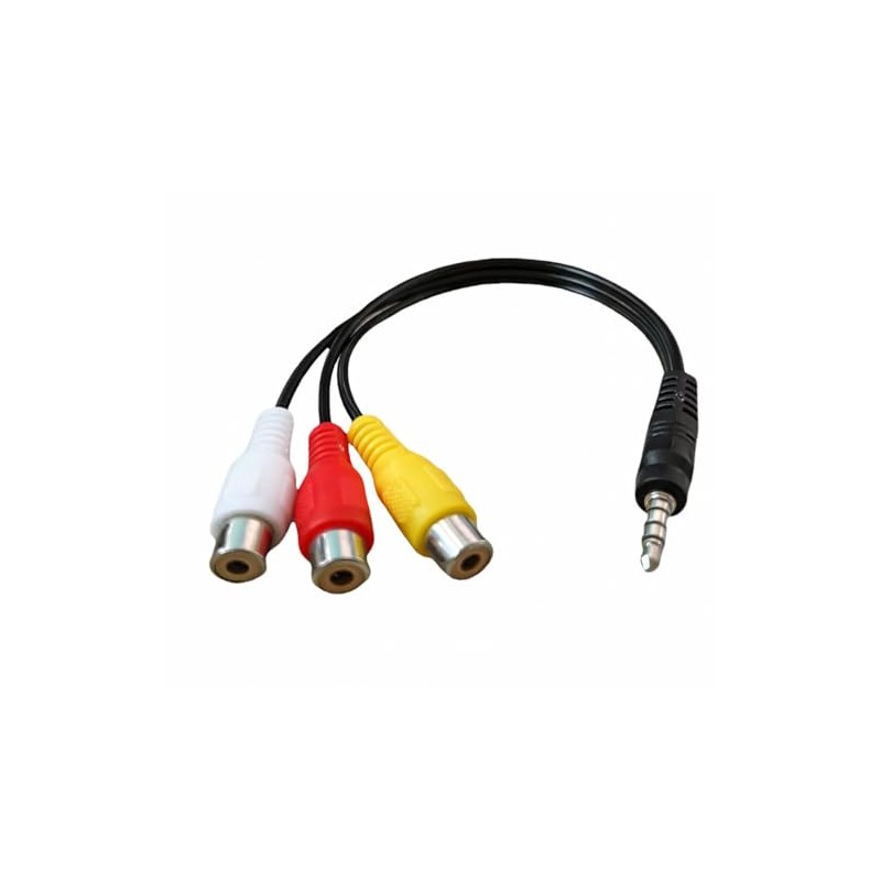 Harrista 1PC 3.5MM To Jack 3 1PCS RCA Cable Video
