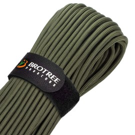 BROTREE Paracord 550 4mm Nylon Rope 9 Strands Parachute Cord Type III for Survival, Outdoor and DIY (15m, 30m, 50m, 100m) - 280kg Breaking Load