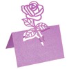 PATIKIL 25pcs Table Name Place Cards Favor Decoration Rose Cut