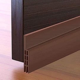 Guardapolvo y Protector para Puerta de 3 Capas 3M,BONACHAN Burlete Cubrepolvo para Puertas,Under Door Draft Stopper,Polveras de Silicon,Sellador,Atrapa y Cubre del Polvo,Tira de sellado(3M, Marrón)