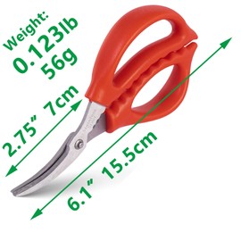 8 pieces crab Crackers,crab Leg Scissors for kitchen seafood lobster crab shrimp 6.1 inch-red