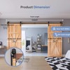 EaseLife 12 FT Double Door Sliding Barn Door Hardware Track
