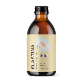 HEBBE - Elastina Acuosa 250 g | Anti-Flacidez y Rejuvenecedor Facial | Aumenta Flexibilidad y Elasticidad de Piel | Estimula Síntesis de Ácido Hialuró