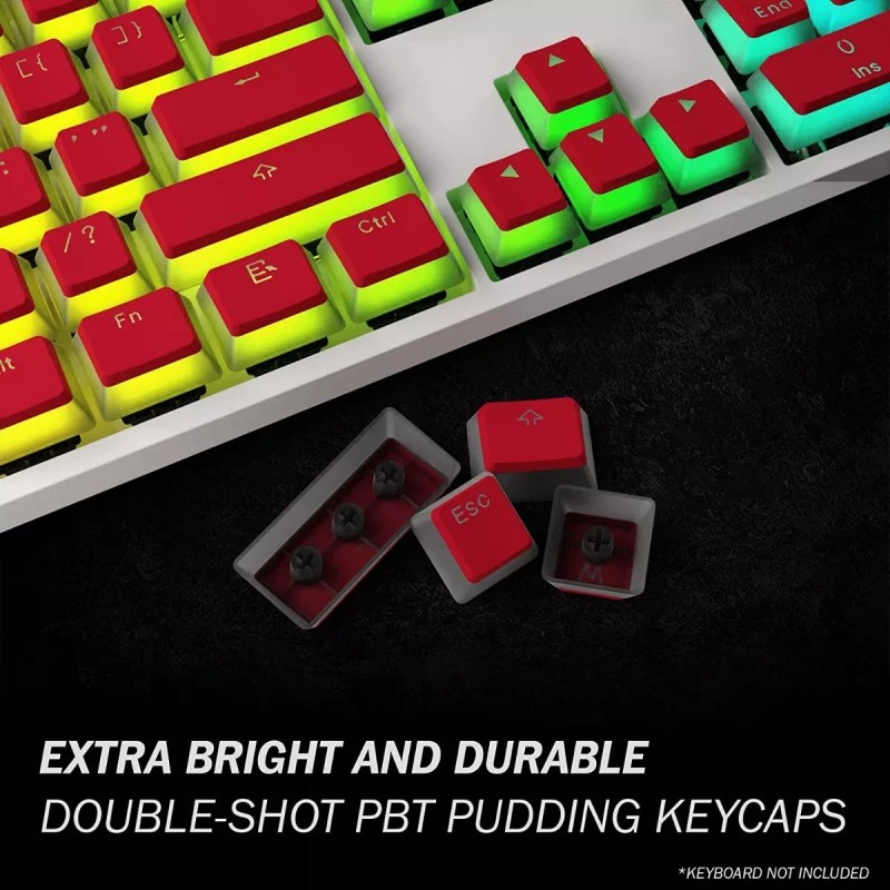 HK Gaming 108 Teclas Keycaps Para Teclado Mecánico Cherry Mx