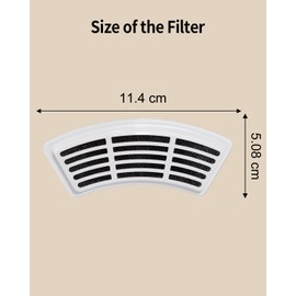 8 Pack Cat Dog Water Fountain Filter Replacement, 4 Layer Filtration System, Perfect Fit for ZALLUC 7L/236oz/1.8G Stainless Steel Dog Water Fountain