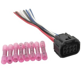 Headlight LED 8-Pin Connector Pigtail, 6181-6850 & 6189-7423, Compatible with Honda Civic 2016-2024, Pilot 2016-2021, Ridgeline 2017-2021, Passport 2019-2023, Insight 2019-2022, Acura RDX 2019-2021