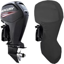 TeBaisea Outboard Engine Full Cover, Heavy Duty Waterproof for Mercury Outboard Engine Covers (40-60HP 4 STR 4CYL 995CC)