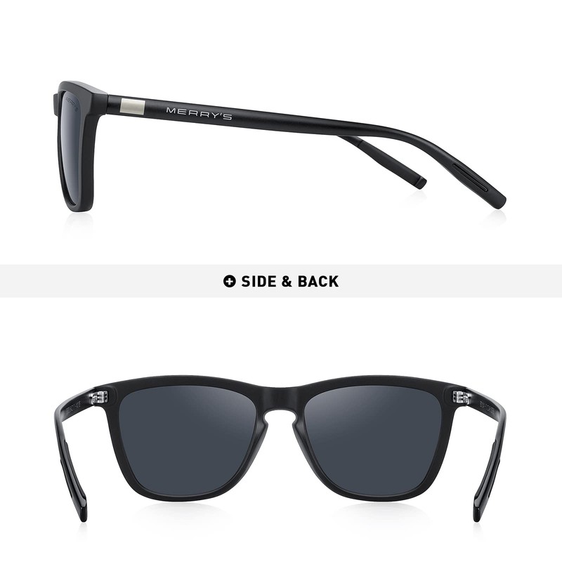 MERRY'S Unisex Polarized Sunglasses for Women Men Classic Retro Designer