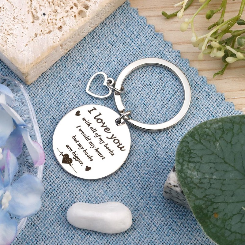 FAJUXIS Christmas Gifts For Boyfriend Keyring For Boyfriend Couples Christmas