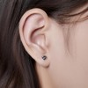 Limerencia Heart Screw Backs Earrings G23 Implant Grade Titanium Stud