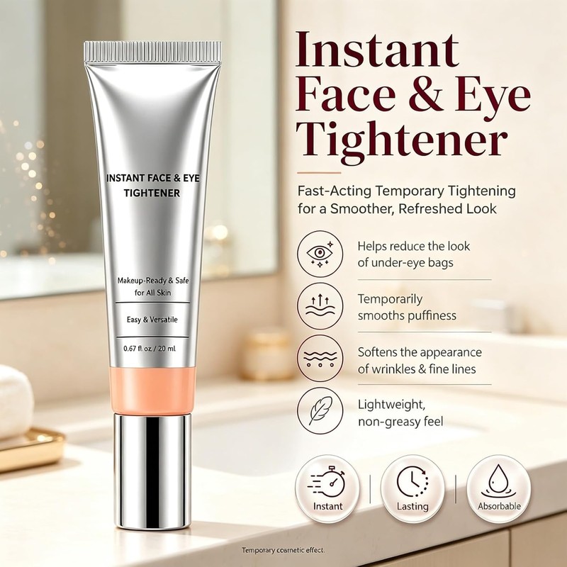 Instant Eye & Face Tightener Cream for Under Eye Bags