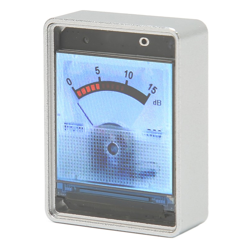 VU Meter Aluminium Alloy Shell 1.3 Inch Display Voice Activated