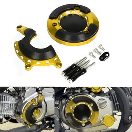 3D Left Right Engine Cover Guard Protector Slider Compatible with Monkey 125 2022-2024 JB03 (Gold)