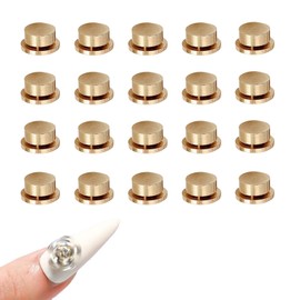 QuickYen Nail Parts Spinner 20 Pcs Rotating Pedestal Nail Parts 3D Nail Art Rotary Bearing for Women Girls DIY Craft Jewelry Accessories (20pcs (4*5*2.5))
