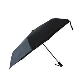 Komiya Shoten Automatic Open and Close 60cm Safety Folding Umbrella, Men's, Women's, Large, Windproof Rib, Solid Color, Black