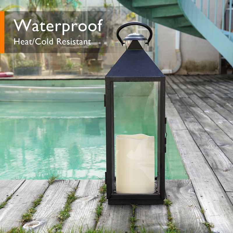 Homemory 6" x 9" Extra Large Outdoor Waterproof Candle with