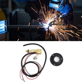 Joyzan MIG Welding Panel Euro Connector, Central Adaptor Conversion Kit Socket Flange Base Welder Equipment Replacement Adapter Machine Tools Convenient Sturdy Practical